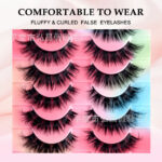 10 pairs one-piece European and American cross-border style false eyelashes, simple, natural, three-dimensional, stable supply from source factory