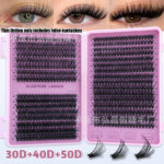 European and American cross-border best-selling false eyelash set 30D-100D large capacity mixed DIY eyelash book source factory