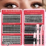 Cross-border bestseller, 6 styles DIY new large-capacity mixed lash book, thick and curled, 8-16mm, factory