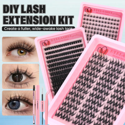 American Cross-border Fairy Wheat Stalk Fine Stem Natural False Eyelash Set 10-16mm Round Eye Enlarging