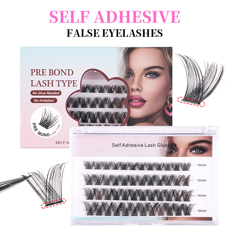 o1cn01ekbdsv2eebwhhg9ov 2215841308713 0 cib.jpg Cross-border glue-free false eyelashes, natural curly self-lamination fiber eyelashes for women's group DIY segmented self-adhesive eyelashes