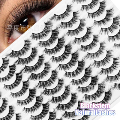 European and American cross-border hot-selling Amazon blister box imitation mink false eyelashes wholesale beauty tools