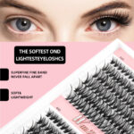 DIY Segmented False Lashes 12 Rows Large Capacity Set False Lashes 30D40D Combination Hot Melt False Lash Kit