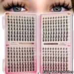 European and American cross-border bestseller, Amazon large-capacity cluster autumn maple leaf lash book, single cluster false eyelashes 8-16mm false eyelashes