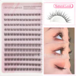 European and American cross-border bestseller Amazon triple fishtail cluster DIY self-application segmented single-cluster false eyelashes soft and fine