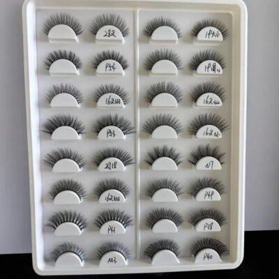 Factory wholesale export whole-strip natural style eyelashes, multiple pairs of 3D Russian volume fluffy false eyelashes available