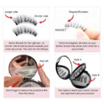 Cross-border foreign trade Amazon temu magnetic false eyelash kit segmented glue-free factory supply convenient foreign trade style