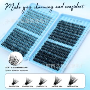 20D/30D/40D/50D 640 clusters eyelash book false eyelashes D curl source factory grafted flower type lashes