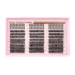 Cross-border large-capacity DIY segmented eyelash extensions D-curve thick fluffy soft single cluster lashes 8-16mm