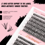 DIY Segmented False Lashes 12 Rows Large Capacity Set False Lashes 30D40D Combination Hot Melt False Lash Kit