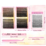Qingdao Pingdu large-capacity lash book single-cluster false eyelashes 50D60D80D100D segmented thick cluster set