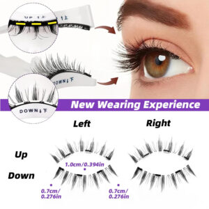 New cross-border fox-style magnetic eyelashes, natural born-feel soft magnetic lashes, integrated box, reusable