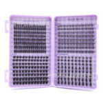 Cross-border bestseller Wheat Ear/Fishtail/Autumn Maple Leaf/Triple Fishtail 400 clusters lash book large capacity false lashes D curl