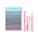 Amazon Hot Selling New DIY Lashes False Eyelash Extension Double-Ended Glue Russia Cross-Border Eyelash Kit