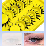 Wholesale comic wet tip little devil false eyelashes, black stem, thick, one-piece, full strip, natural simulation thick style