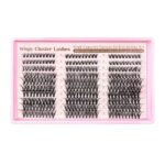 Cross-border large-capacity DIY segmented eyelash extensions D-curve thick fluffy soft single cluster lashes 8-16mm