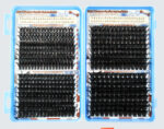 European and American cross-border eyelash book DIY segmented D-curl false eyelashes simulation hot melt cluster lashes self-lash extension kit