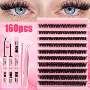 Amazon Best Seller European and American 800 Clusters Large Capacity Eyelash Book with Multiple Eyelash Glue Tool Set DIY Lashes