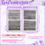 European and American cross-border 30/40/50D lash book large capacity lash DIY cluster lash glue set Amazon
