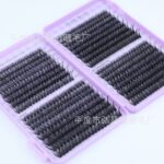 Cross-border bestseller 50D/60D/80D 640 clusters eyelash book large capacity false eyelashes D curl source factory