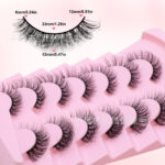 Cross-border bestseller European and American style false eyelashes 7 pairs set, thick, natural, curled, cross-border beauty tool source factory