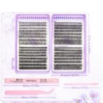 European and American cross-border 30/40/50D lash book large capacity lash DIY cluster lash glue set Amazon