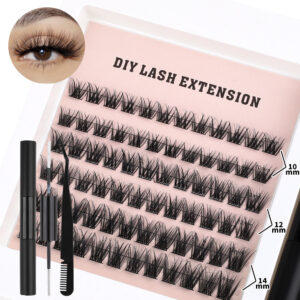 Cross-border Europe/US DIY Self-lash Extension Single Cluster Thick 120 Clusters D Curl Amazon Segmented Lash Kit