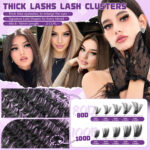 Overseas cross-border hot-selling large-capacity eyelash book tool set, thick DIY segmented bestseller 80D100D eyelash book