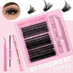 Russian false eyelashes segment lashes