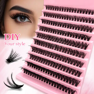 Cross-border bestseller 30-100D cluster lashes, factory stable supply, European and American segmented curly