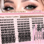 DIY lashes false eyelashes, Amazon bestseller in Europe and America, natural curl, thick and dense 40D false eyelashes