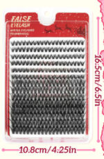 600-cluster large-capacity lash book DIY single-cluster flower lashes with glue, fox-style extra-long self-lash extension kit