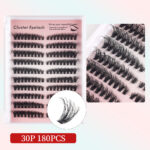 Cross-border DIY segmented 10-row lashes, fluffy natural thick 30--100Pcs series 3D false eyelash extension