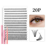 Customized export cross-border best-selling style false eyelash set 30D40D kit Diy cluster s lashe