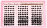 Cross-border large-capacity DIY segmented eyelash extensions D-curve thick fluffy soft single cluster lashes 8-16mm
