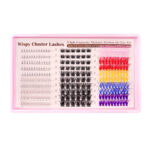 Cross-border large-capacity DIY segmented eyelash extensions D-curve thick fluffy soft single cluster lashes 8-16mm