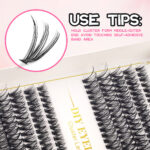 European and American cross-border DIY single-cluster false eyelashes 30/40D mixed set, natural thick and realistic classic eyelashes