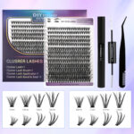 DIY Sectional False Lashes 12 Rows Large Capacity Set False Lashes 30D40D Combination Hot Melt Lash Set