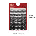 Cross-border 40D brown segment false eyelashes mixed DIY large capacity thick curly self-lash hot melt cluster manufacturer