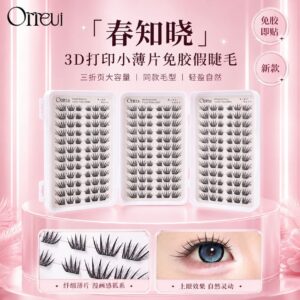 Source factory three-fold lash book, Spring Knows no-glue false lashes, large capacity, universal, soft, magic tool for beginners