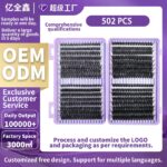 502pcs Cluster Lashes OEM ODM Custom Lash Wholesal