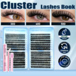 Cross-border large-capacity DIY segmented eyelash extensions D-curve thick fluffy soft single cluster lashes 8-16mm
