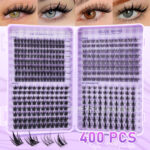 Amazon Cross-Border Best-Selling False Eyelash Set, Wheat Spike Pure Wild Autumn Maple Leaf Triple Fishtail, Large Capacity Hot Melt Cluster Lashes