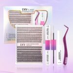 Cross-border DIY segmented false eyelashes, thick and natural for Amazon Europe/America, single-cluster lash extensions 30D40D