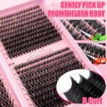 Amazon Best Seller European and American 800 Clusters Large Capacity Eyelash Book with Multiple Eyelash Glue Tool Set DIY Lashes