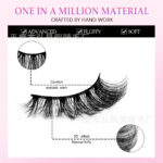 Cross-border European and American style false eyelashes, 7 pairs, thick and natural, curled, new from source factory, soft bristles