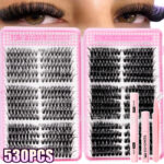 European and American cross-border best-selling false eyelash set 30D-100D large capacity mixed DIY eyelash book source factory