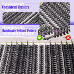 DIY Sectional False Lashes 14 Rows Large Capacity Set 30D 40D Combination Hot Melt False Lash Kit
