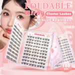 Large Capacity No-Glue False Eyelashes Fox Style Self-Application Segmented Clumps Sunflower Fishtail Lazy Person Lash Book for Beginners