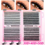 European and American cross-border best-selling false eyelash set 30D-100D large capacity mixed DIY eyelash book source factory